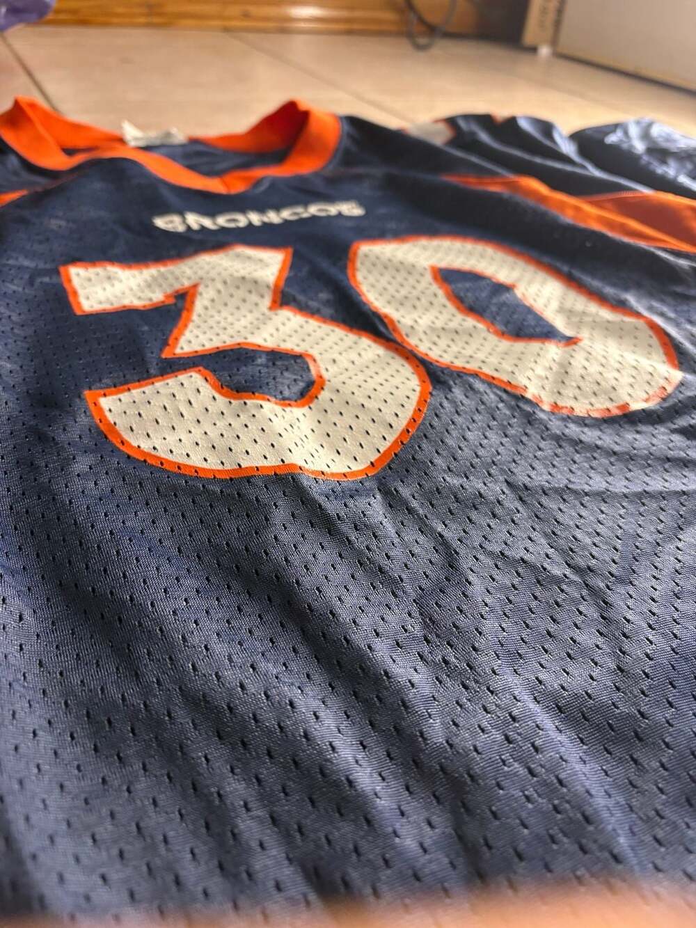 Vintage 1998 starter denver broncos terrell davis number 30 nfl football jersey